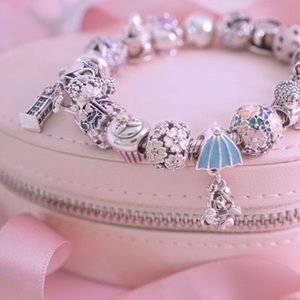 Retired Pandora Two Toned Cupcake Charm 🧁